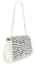 Borsa a tracolla media Roberto Cavalli GQLPA0 B20 bianco/nero Audrey
