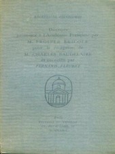RECEPTIONS DE BAUDELAIRE PRIMA EDIZIONE  BRICOLE PROSPERE EDITIONS DUTRIANON