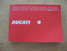 LIBRETTO DI GARANZIA DUCATI
