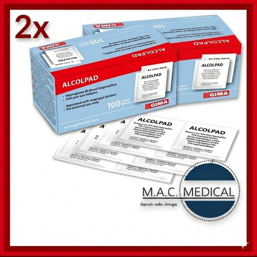200 tamponi disinfettanti gima - disinfettanti,