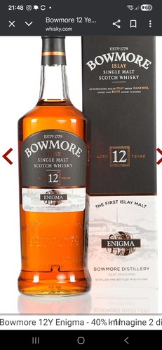 Whisky bowmore isla enigma - isla,