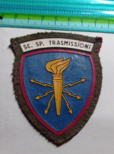 VECCHIA PATCH TOPPA DISTINTIVO OMERALE SCUOLA SPECIALISTI TRASMISSIONI ESERCITO