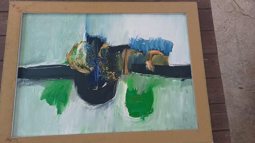 Quadro olio tela villani - quadro,