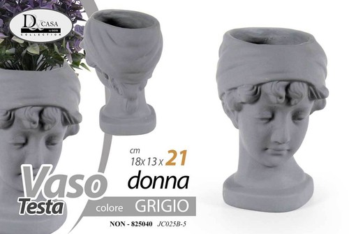 Vaso testa donna cachepot - vaso,