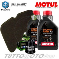 Tagliando PIAGGIO Liberty 150 2005 2006 2007 2008 / Kit Olio Motul 5W40 Filtri