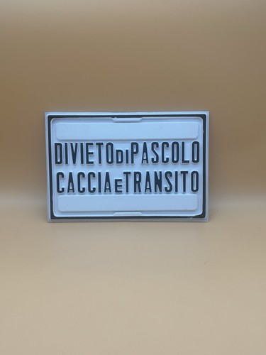 Cartello targa vintage - targa,