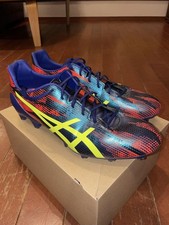 Scarpe Rugby Asics MENACE 4 L.E 1111A231 Blu Subacqueo/Giallo Sicurezza 29cm US11,5 Usate