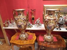 Stupenda Coppia di Vasi in porcellana alti 61cm