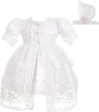 - Abito Da Battesimo Con Pizzo