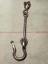Antico Gancio rurale In Ferro Battuto A Mano lunghezza cm 35 vedi foto