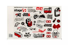 Kit adesivi Stage6 A4 rosso