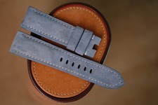 Handmade light gray suede PAM
