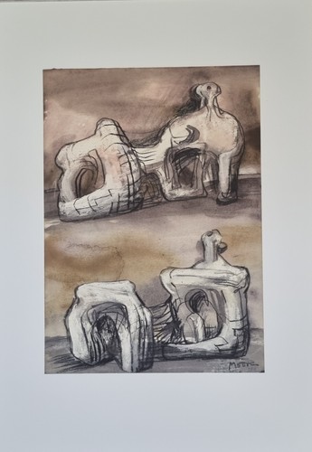 Henry moore two reclinig - "two,