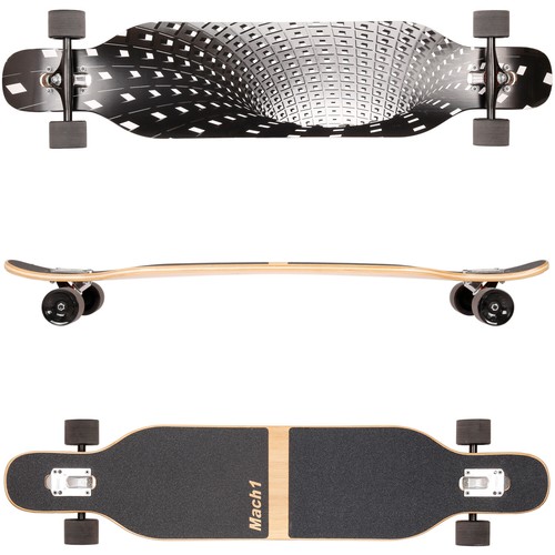 Longboard bambù mach1 con - longboard,
