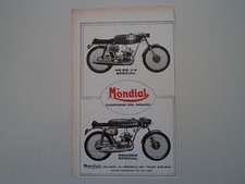 advertising Pubblicità 1972 MOTO MONDIAL 48 SS V4 SPECIAL/REKORD RECORD SPECIAL