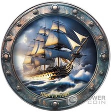 HMS VICTORY Famous Ships 1 Oz Monnaie Argent 1$ USA 2025