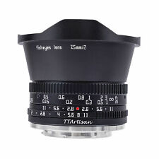 Tartisan 7,5 mm F2.0 obiettivo Fisheye messa a fuoco manuale APS-C per fotocamera DSLR