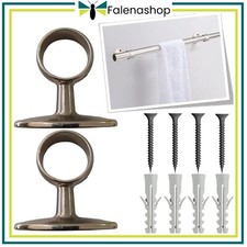 Parpyon® 2 Supporti Per Bastoni Tende In Metallo, Staffe Bastone Tenda 32mm