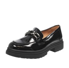 Marina Torres Mocassini Vernice Con Tacco Nero - Taglia 40 Scarpe Donna
