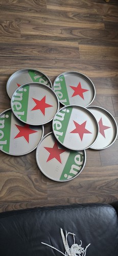 Heineken metal beer trays - trays, bar