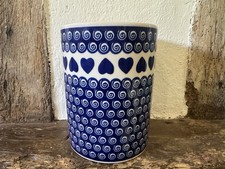 Vaso per utensili fatto a mano