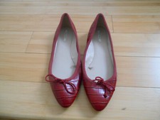 Ballerine stile moc croc rosso