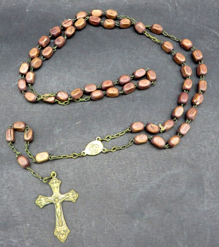 Antico rosario con grani - antico,