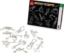 Rompicapo Gioco Di Abilita' Gioco Educativo Con 12 Rompicapi Metallici