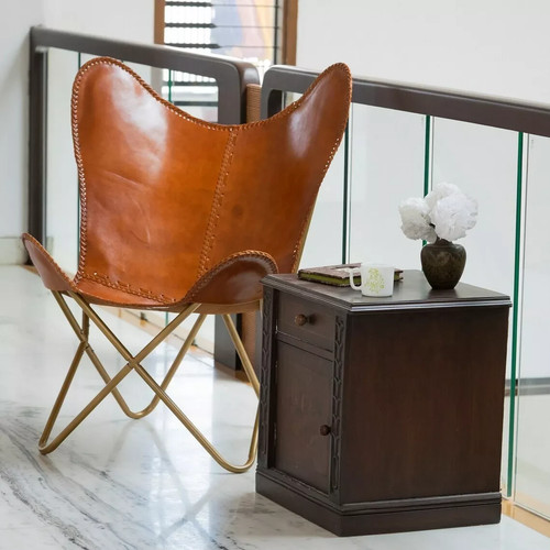 Stile vintage pelle - pelle, farfalla