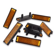 10Pcs Bicicletta Pedale Riflettore Pressa Su Ciclismo Bici Notte Attenzione