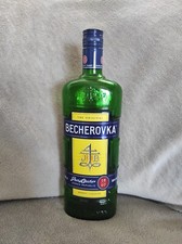 Bottiglia vuota vintage retrò becherovka Repubblica Ceca idea regalo cucina pub originale 1 L