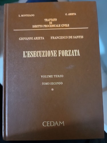 Esecuzione forzata cedam - l'esecuzione,