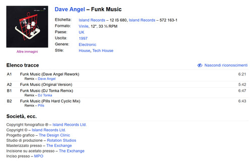 Dave angel funk music - ‎–,