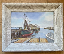Quadro barca porto - , costiero
