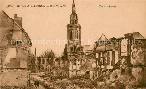 Cambrai rue tavelle ruines - tavelle,
