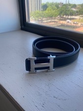 Hermes cintura in pelle nera