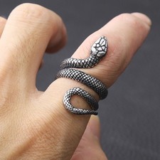 Anello serpente argento