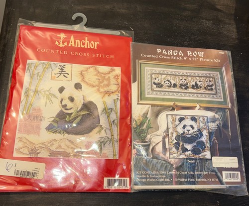 Panda vintage punto croce - 2,