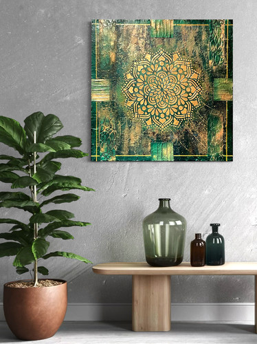 Quadro mandala materico - quadro,