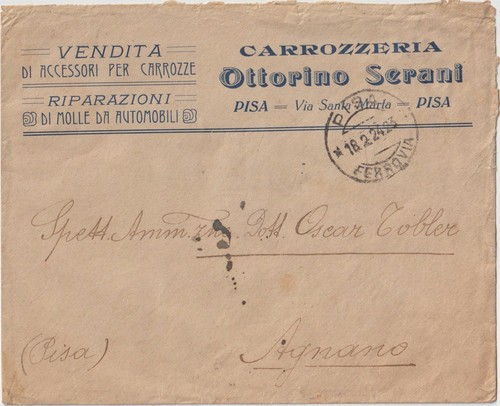 Italia 1924 pisa lettera - italia,