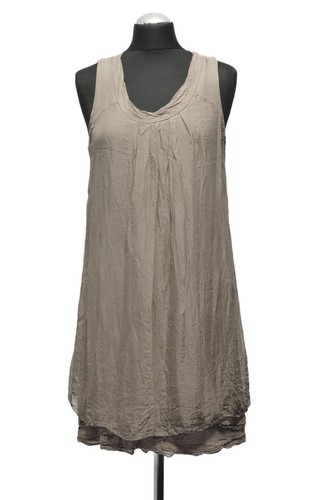 Abito trägerkleid grigio - abito,