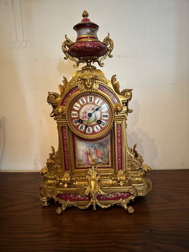 Bronzo orologio tavolo - bronzo,