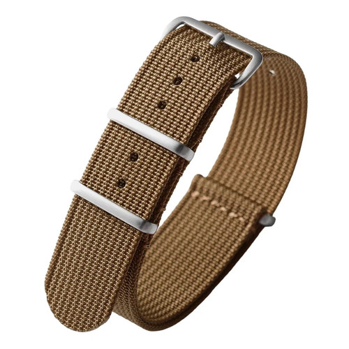 Ribbed nylon watchband - ribbed,
