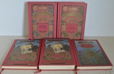 JULES VERNE I VIAGGI STRAORDINARI LOTTO 5 LIBRI HACHETTE COLLEZIONE HETZEL