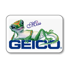GEICO MISS GECO NOME DISTINTIVO HALLOWEEN COSPLAY MAGNETE RETRO