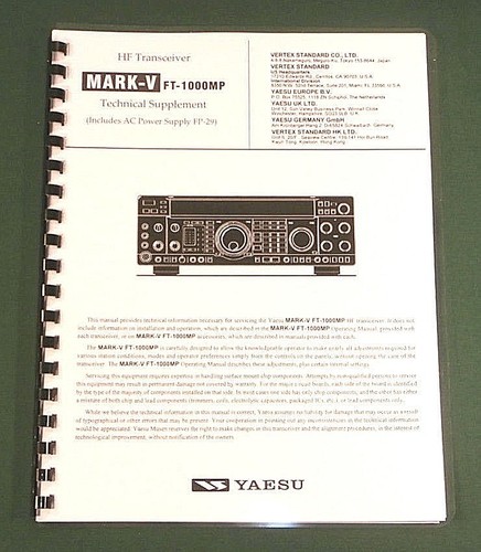 Manuale tecnico yaesu - tecnico,