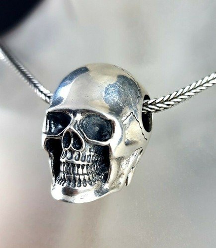 Ciondolo argento 925 teschio