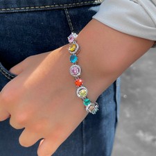 Bracciale maglia catena tennis