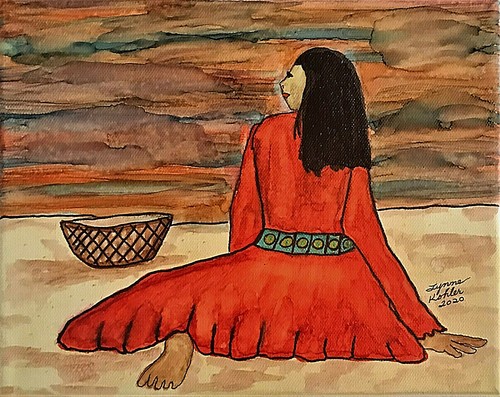 Quadro originale 8x10 - ", donna