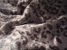 Super Lusso Tessuto In Pelliccia Sintetica - LEOPARDO CIOCCOLATO